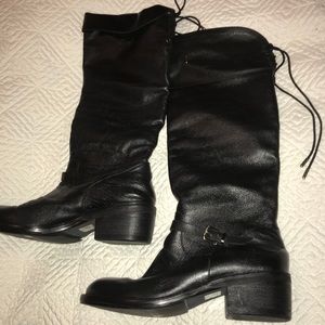 New genuine leather Bcbg black boots
